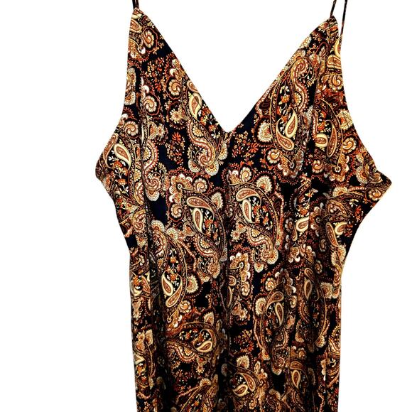 Nili Lotan Medium Women's Sleeveless Brown Maxi BOHO Sun Dress Miss Size 8 10 M - Picture 2 of 7